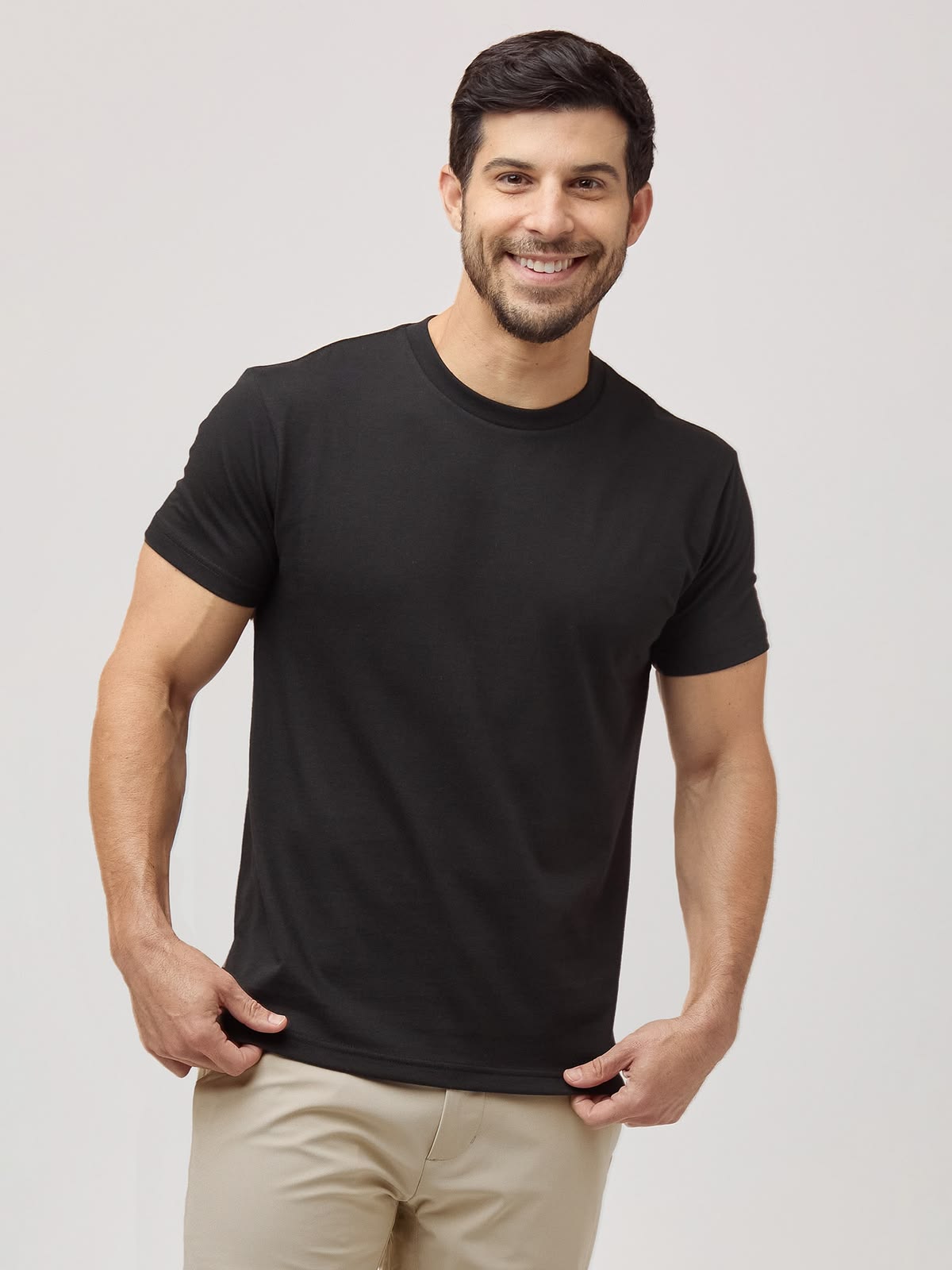 Classic Black Crew Neck T-Shirt